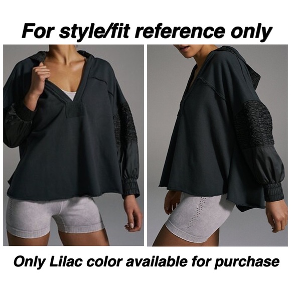 Free People Spin Hooded Pullover Sweatshirt Lilac S NWT - Picture 12 of 12